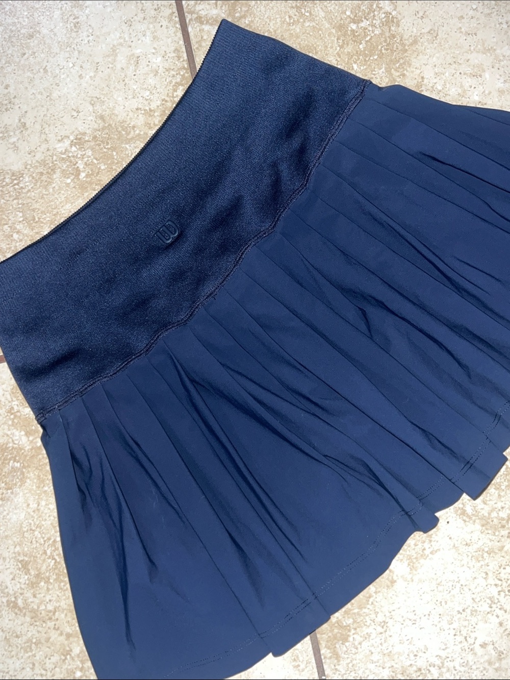 Wilson Navy Pleated Skater Tennis Skirt - Picture 6 of 10